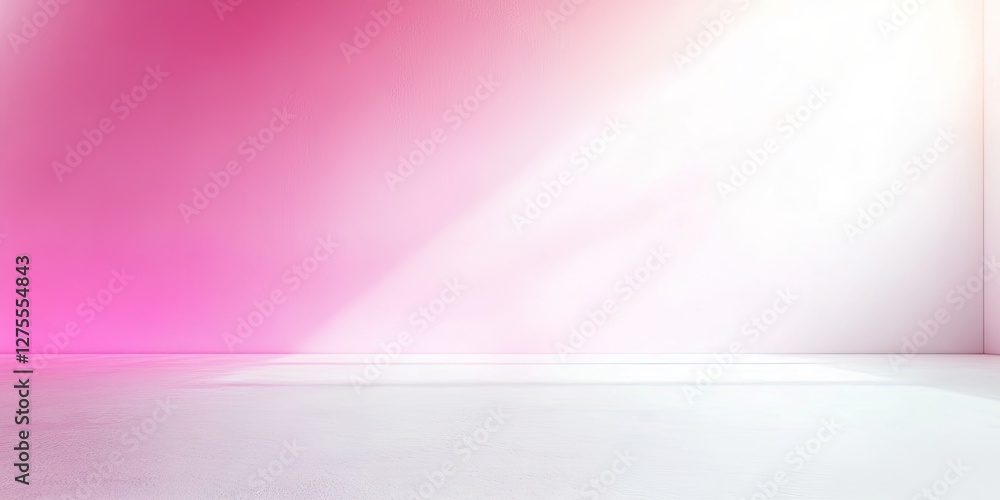 Aufkleber gradient pink and white background with smooth transition from bright pink to white, ideal for minim