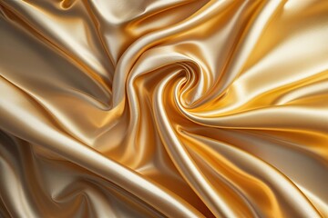 Luxury Golden Gradient Silk Background with Smooth Opulent Texture