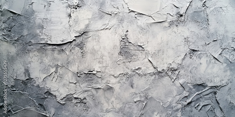 Poster abstract textured wall in varying shades of gray displaying a rough cement surface with intricate pa