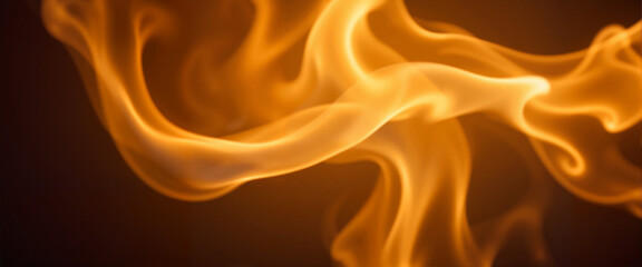 Obraz premium Golden smoke swirling from burning incense, spiritual ambiance