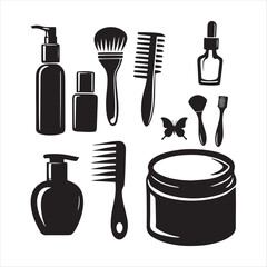 Obraz premium set of cosmetic products