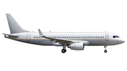 Obraz premium airplane isolated on transparent white background, clipping path