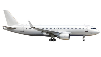 Obraz premium airplane isolated on transparent white background, clipping path