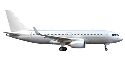 Fototapeta premium airplane isolated on transparent white background, clipping path