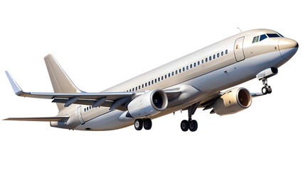 Obraz premium airplane isolated on transparent white background, clipping path