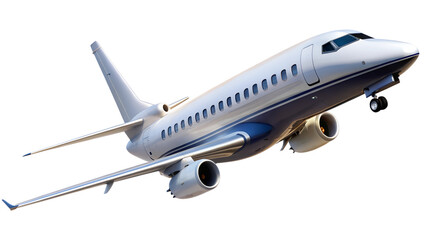 Obraz premium airplane isolated on transparent white background, clipping path