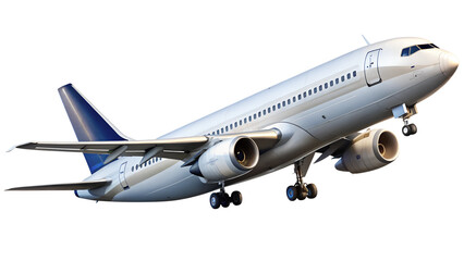 Obraz premium airplane isolated on transparent white background, clipping path