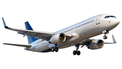 Obraz premium airplane isolated on transparent white background, clipping path