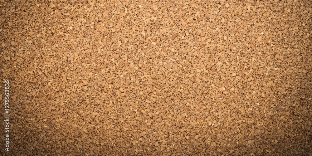 Aufkleber Textured brown cork board background with a uniform surface providing ample copy space, ideal for displaying notes or messages.