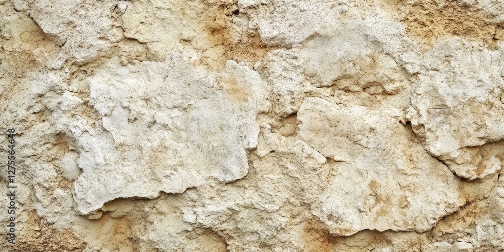 Aufkleber textured wall with beige and cream shades featuring irregular patches and a rough surface, ideal for