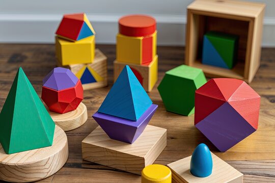 Interactive Geometric Wooden Blocks for Child Development and Inclusive Play
