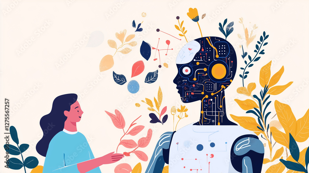 Poster how artificial intelligence is shaping modern branding techniques for enhanced customer engagement a
