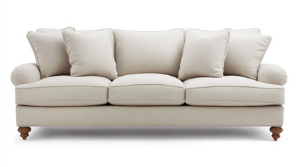 Obraz premium Furniture Choices for a Cozy Design Soft, Plush Sofas: Opt for sofas and armchairs that have deep seats and soft, comfortable upholstery. 