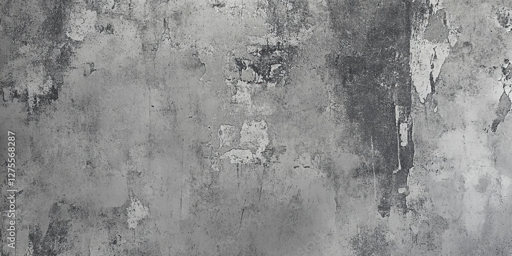 Poster textured grunge gray concrete wall background with peeling paint creating a rustic urban feel perfec