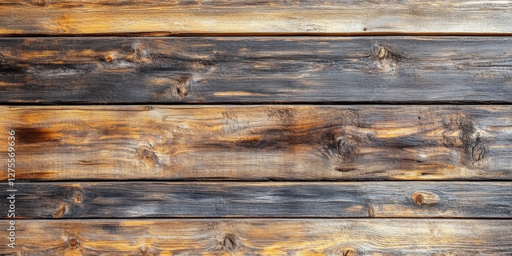 Aufkleber textured wooden panel background featuring horizontal planks with a mix of warm brown and dark hues 