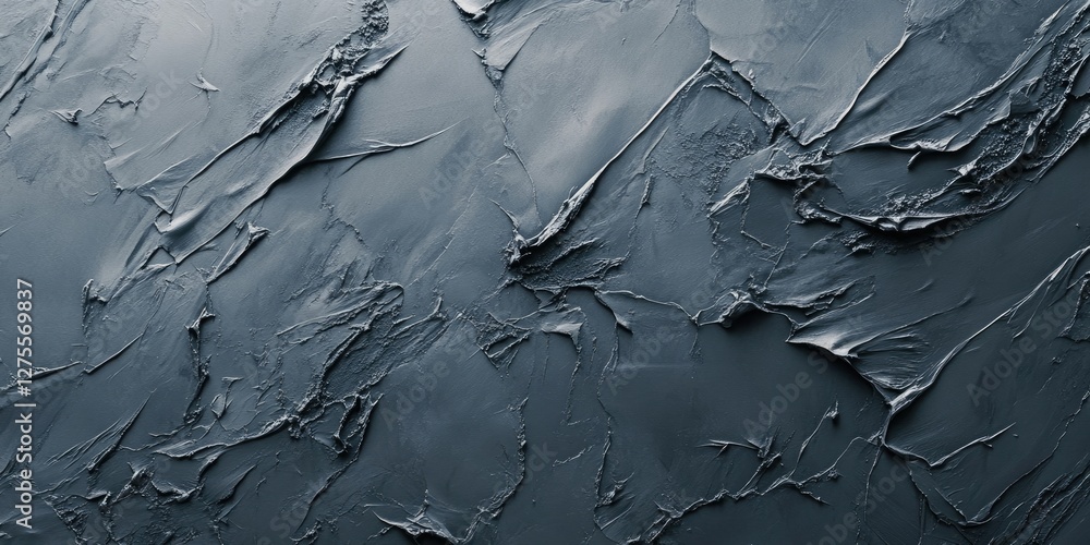 Poster textured abstract background in dark gray with layered paint strokes and uneven surfaces creating de