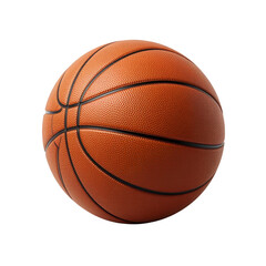 Fototapeta premium Studio shot showcasing the texture and details of a basketball