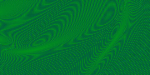 Abstract wave element for design.Green.