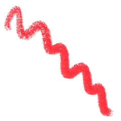 red heart on white background