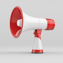 megaphone on white background,generated ai
