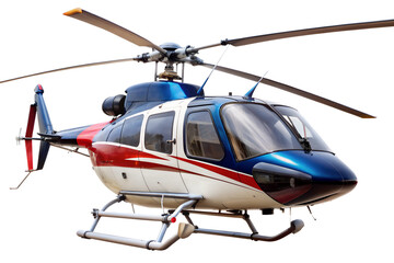 helicopter isolated on transparent white background, clipping path