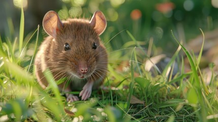 Brown Wild Rat Rattus Norvegicus