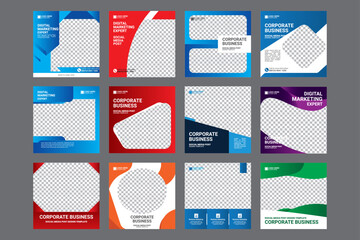 social media post design bundles