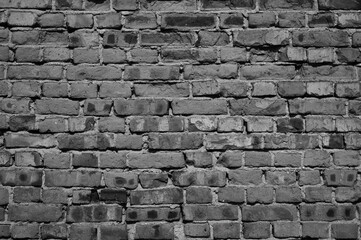 old grey brick wall close up