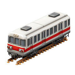 Stylish Modern Train Carriage Design Illustration