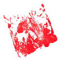 red paint splash