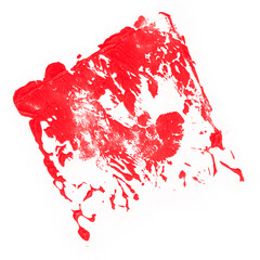 red paint splash