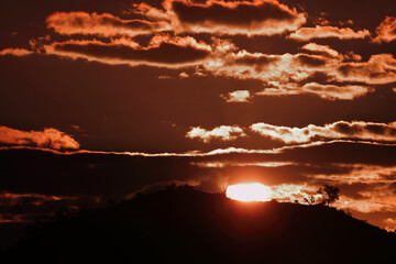 Sonnenuntergang - Krüger Park - Südafrika / Sundown - Kruger Park - South Africa /