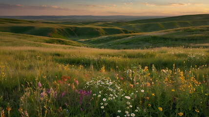 Fototapeta premium wild flowers in the mountains