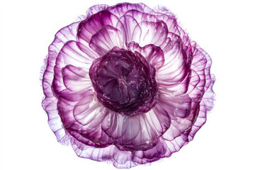 Obraz premium Red Onion Whole and Sliced