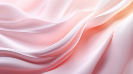 Fototapeta premium Vertical background with warm pale pink curves that create a soft, cascading effect, like a gentle waterfall..