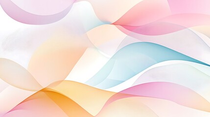 Obraz premium Pastel Wave Abstract Art Design Background