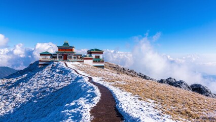 winter landscape in the mountains