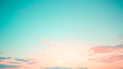 Fototapeta premium Pastel Sky Sunset Cloudscape Dreamy Hues