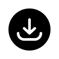 Icon a download, isolated against a clean background.
