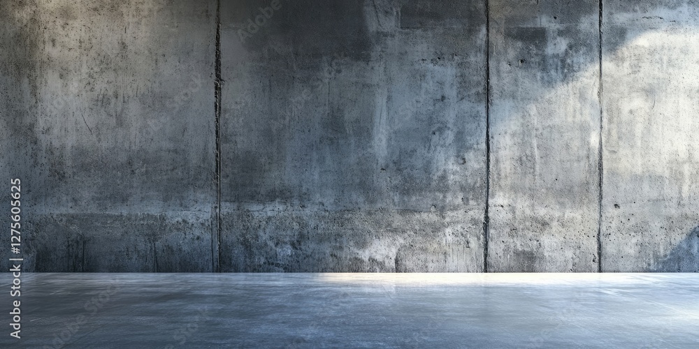 Poster concrete wall backdrop featuring a textured gray surface with subtle shadows, perfect for design pre