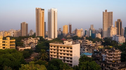 Awe-Inspiring Cityscape: High-Rise Buildings and Urban Development