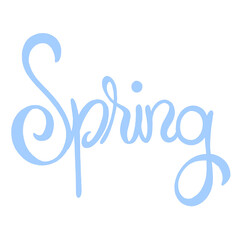 Spring lettering word