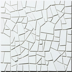 Abstract white background with chaotic geometric shapes