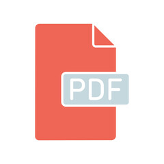 Icon a pdf, isolated against a clean background.
