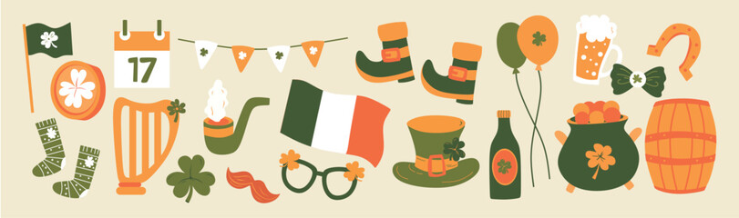 Set of St. Patrick's Day Illustrations