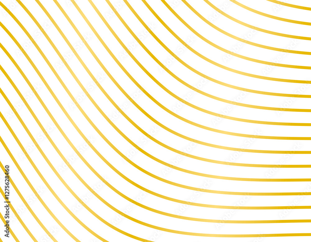 Poster golden line element transparent background