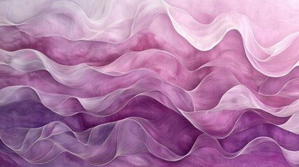 Obraz premium Abstract Purple Waves: A Serene Tapestry of Color and Texture