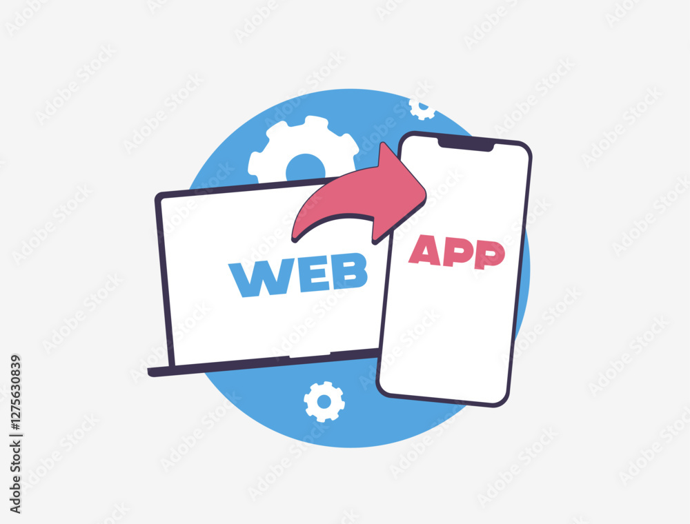 Poster web-to-app conversion boosts user engagement by guiding website visitors into mobile apps. web-to-ap