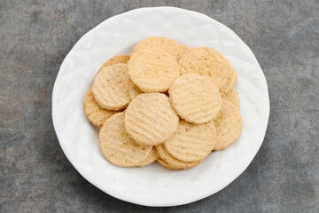 Kue Sagon, made from flour, grated coconut, sugar and then baked. Indonesian food
