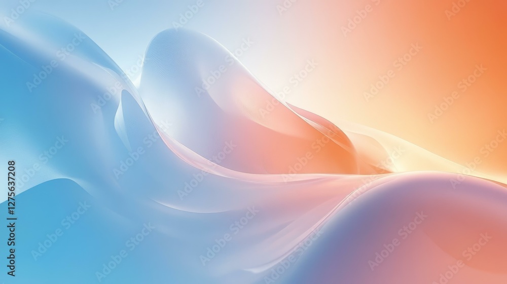 Poster abstract flowing colors gradient background